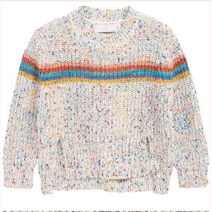 Stella McCartney Kids Rainbow Striped Sweater 12 Speckled